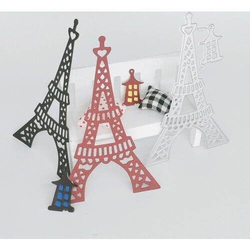 Triangle tower Eiffel tower wall lamp cutting metal knife mold, decorative carving, scrapbook, photo album