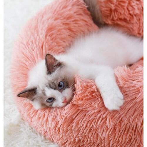 Newly Cat Bed House With Soft Long Plush Best Pet Dog Beds Products Cushion Cage Mat Animals Sleeping Sofa