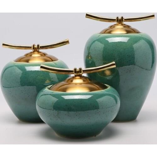 New Chinese Zen Ceramic Pot Decoration Modern Simple Model Room Living Room Entrance Crafts Home Furnishings home decor