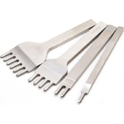 New Punch Tool For Leather Hole Punches Tool Lacing Stitching Sewing Pricking Handmade DIY Leather Craft Tools 3/4/5/6mm Spacing