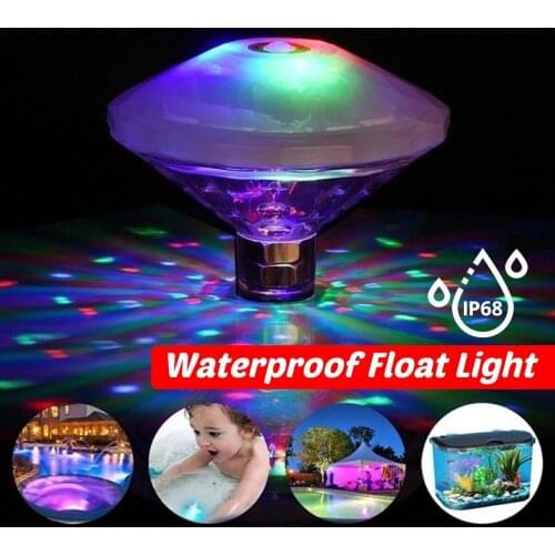 Floating Underwater Light RGB Submersible LED Disco party Light Glow Show Swimming Pool Hot Tub Spa Lamp Baby Bath Light