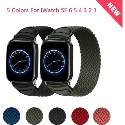 Braided Solo Loop Strap For Apple watch Band 6 3 38/42mm Sports Belt Wristband For iWatch Series Bands 6 SE 5 4 40/44mm Bracelet