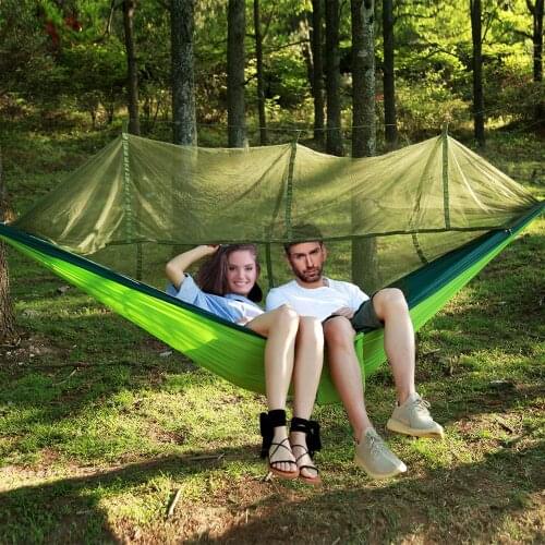 Portable Camping Hammock and Tent Awning Rain Fly Tarp Waterproof Mosquito Net Hammock Nylon Hammocks