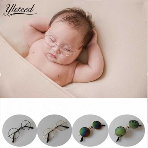 Newborn Photography Props Accessories Baby Decorative Glasses Sunglass Infant Studio Shooting Photo Props Baby DIY Picture Idea