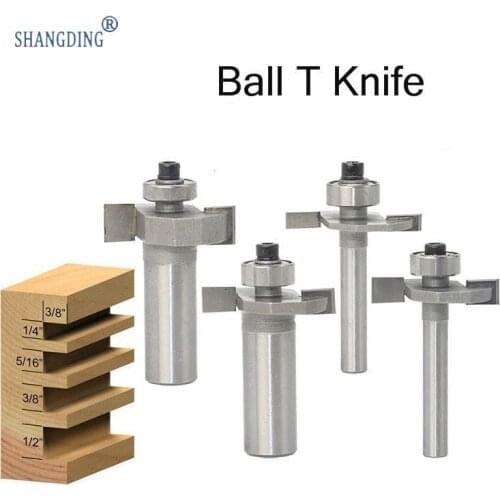 Ball T Knife Carpentry Milling Cutter Slotting Knife Slot Knife Alloy Cutter Head Trimming Machine Cutter Head