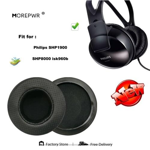 Replacement Ear Pads for Philips SHP-1900 SHP-8000 isk-960b Headset Parts Leather Cushion Velvet Earmuff Earphone Sleeve Cover