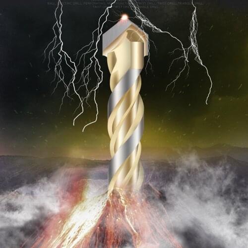 Special Triangle Shape Drill Bit Alloy Carbide Tip Twist Drill Bit Multi Purpose Ceramic Wall Cement Hole Opener 6/8/10/12mm