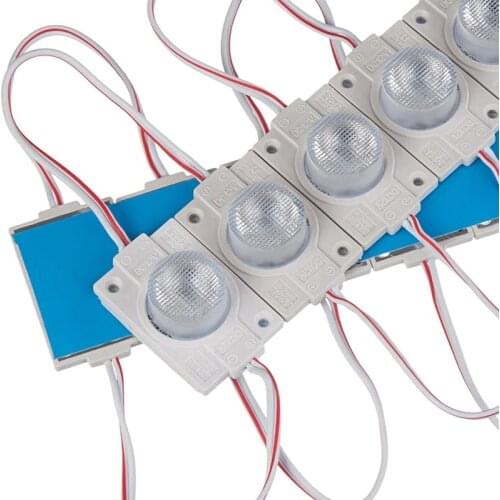 100pcs 2w LED Double Side Module String 1 led Single Module 50*30mm Outdoor Advertising Sign LED Lightbox Module Strip 12V IP65