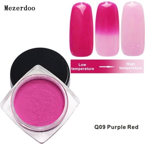 1 Box Thermochromic Pigment Thermal Color Change Temperature Powder Dust Decorations Art Chameleon Shiny Nail Glitter Powder