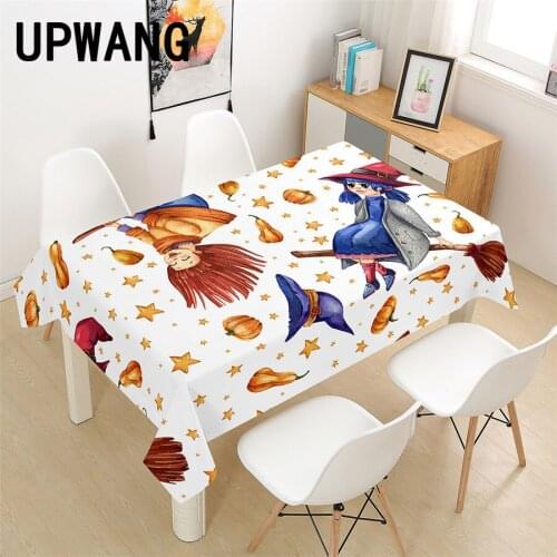 Magic Witch Sorceress Tablecloth 3D Printed Table Cover Rectangular Tablecloth Wedding Birthday Party Kitchen Home Decor