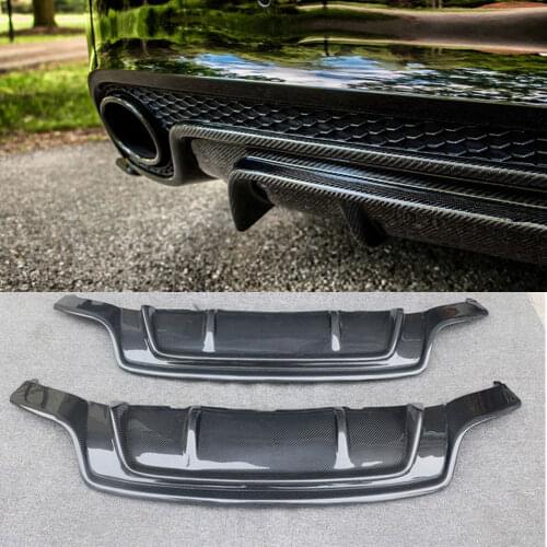 Carbon Fiber Rear Diffuser Spoiler for Audi A5 RS5 2012-2016 Rear Lip Bumper Protector Car Styling FRP
