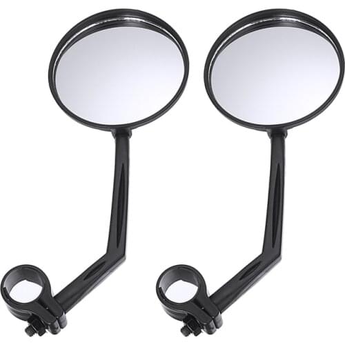 2pcs 360 Degrees Adjustable Rear View Convex Mirror Bike Bicycle Handlebar Rearview Mirror Cycling Universal