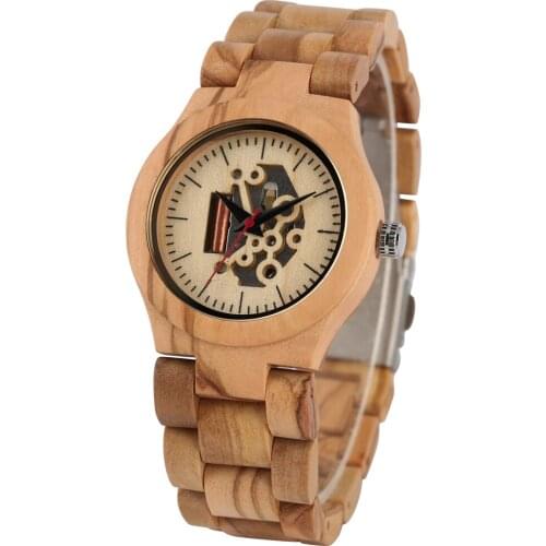 YISUYA Women Quartz Watches Full Natural Wood Band Female Wristwatch Creative Hollow Analog Clock Girls Watch zegarek damski