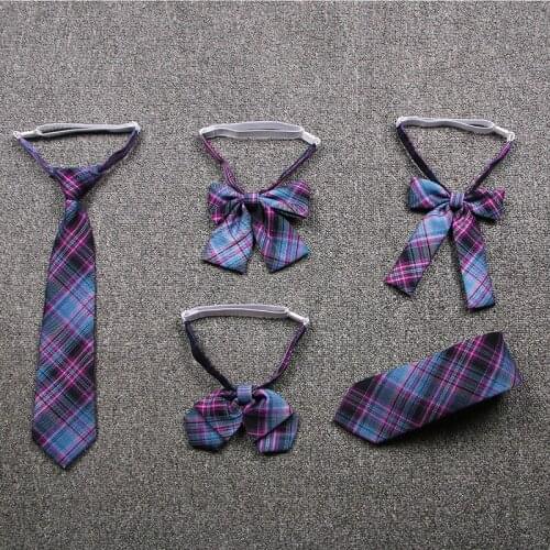 Ladies Plaid Bowtie Casual Bow tie For Women Uniform Collar Butterf Bowknot Adult Check Bow Ties Cravats Cotton Girls Bowties