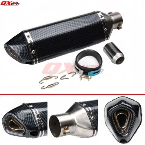 38/48/51mm Modified Motorcycle Exhaust Pipe Muffler TTR YBR YZF RSZ CBR CB400 CF250 CBR600 CBR250 ER6N ER6R YZF600