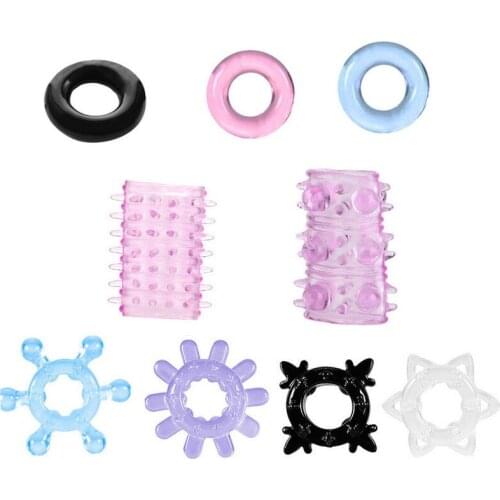 5 Pcs Semen Lock Ring Durable Sex Toy for Adult Goods Men Delay Premature Ejaculation Masturbator Lock Sperm Lasting Sex Ring