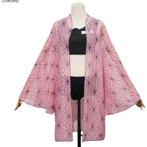 Anime! Demon Slayer: Kimetsu no Yaiba Kochou Shinobu Kamado Nezuko Swimsuit Uniform Cosplay Costume Summer Pool Party Suit