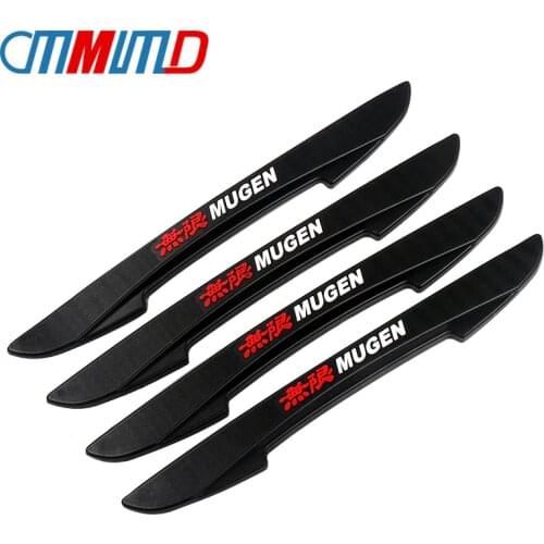 Car 4Pcs/Set Mugen Anti-Collision Door Protector Side Edge Protection Guards Stickers For Honda Accord Civic Crv Jazz Hrv Fit