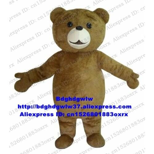 Long Fur Brown Bear Grizzly Bear Ursus arctos Teddy Bear Mascot Costume Character Performing Arts child Activities zx457