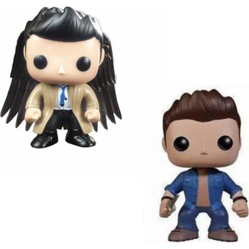 TV: Supernatural Castiel 95# With Wings Exclusive Vinyl Figures Television Model Toys Supernatural Dean 94# Action Figures