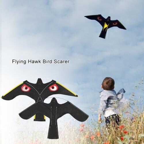 Emulation Flying Hawk Kite Bird Scarer Drive Bird Kite Bird Repellent for Garden Scarecrow Yard Bird Repeller