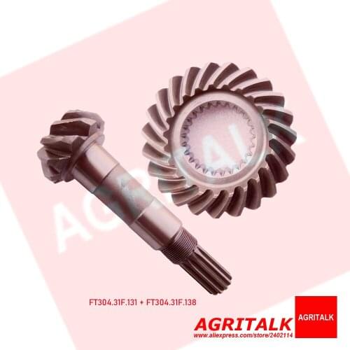 FT304.31F.138 + FT304.31F.131 , Mid driving bevel gear and Main bevel gear for Foton / LZT tractor FT304-FT454 / LZT304-LZT454