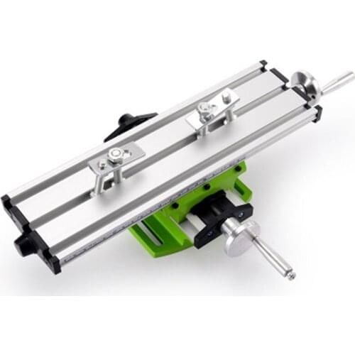 Functional Worktable Bench Drill Vise Fixture Milling Drill Table X and Y-axis Adjustment Coordinate Table For Mini Drill