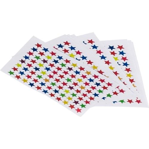 Hot Sale Mixed Colors Star Shape Stickers Labels For Kids DIY Gifts