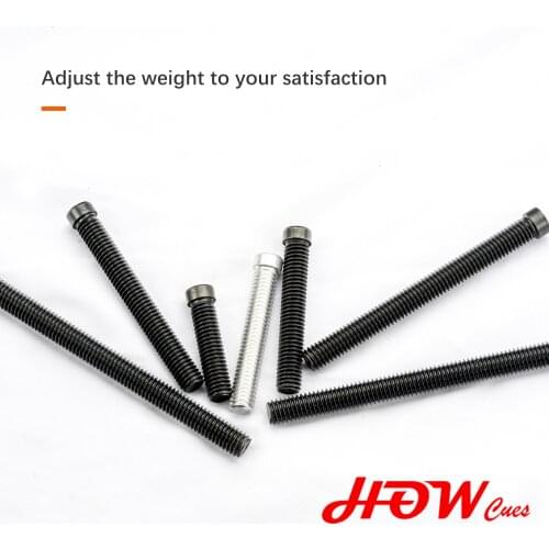 HOW Billiard Pool Cue Hexagon Metal Weight Bolt Adjust Weight 7pcs Carom Pool Billiard Cue For FURY/HOW Cue Billiard Accessories