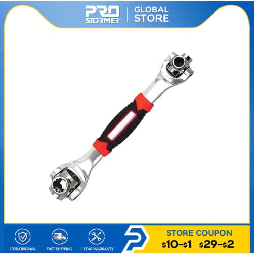 PROSTORMER Tiger Wrench 48 in 1 Multipurpose Spline Bolts Torx Wrench 360 Degree 6-Point Universal Wrench Furniture Car Repair