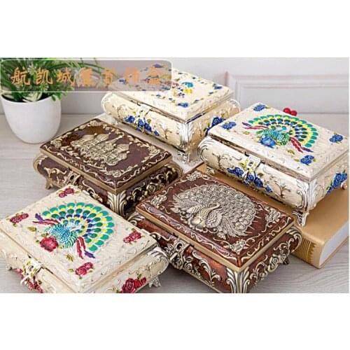 European rectangle metal jewelry box ,tin box makeup organizer for gilrs makeup storage storage organizer Z076