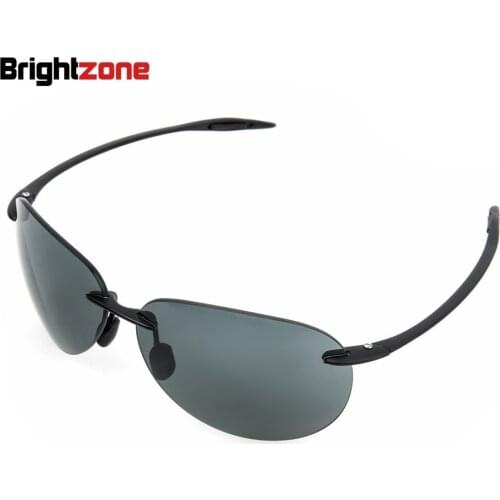 New Pattern Fashion Rimless Sun Glasses Anti-Fatigue Defence Glare Driving Fish Sunglasses Nylon Explosion-proof Lens Sun-shade