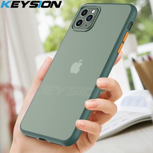 KEYSION Fashion Matte Case for iPhone 11 Pro 11 Pro Max Shockproof Phone back Cover for Apple iPhone SE 2020 XS Max XR 7 8 Plus