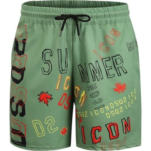 Mens Summer Hawaii Beach Casual Shorts Fashion Style Breathable Personality Trousers Casual Short Pants Letter Printing Shorts