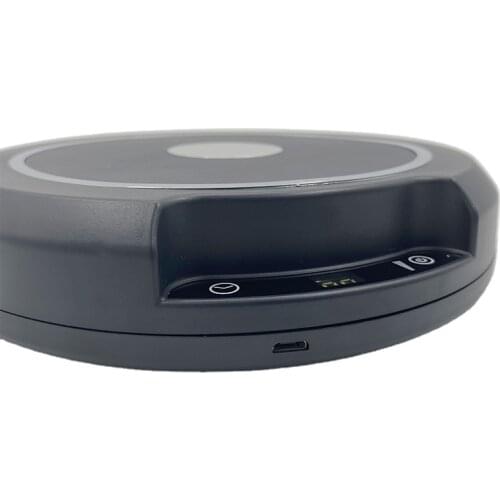 New design aerator glass wine decanter black handle with great price