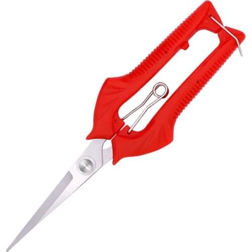 Plant Pruning Scissors Fruit Thinning Gardening Bonsai Tools Stainless Steel Pointed Branch Shears Scissors Pruner Tool