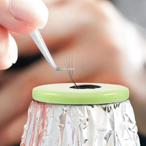 Eyelash Extension Jade Stone Pad Slow Down Speed Of Glue Hardening Eyelash Base Stone False Eyelashes Glue Pallet Holder