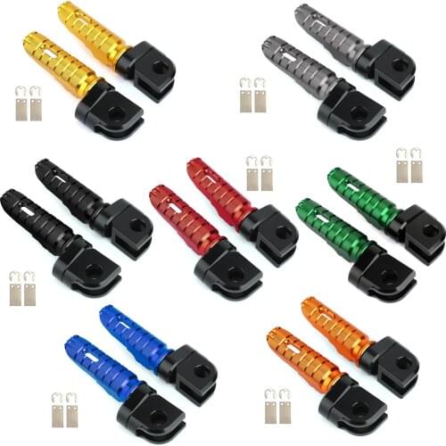 Topteng Front Footrests Foot Peg for KAWASAKI Z1000SX Versys 650 X300 Z750 Z900 Z1000 ZX9R Green Accessories