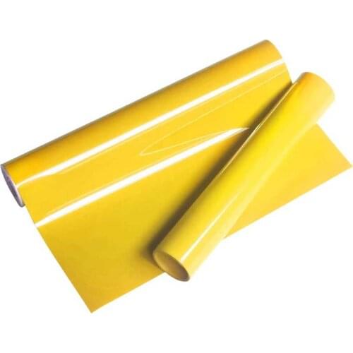 PU Heat transfer vinyl Iron On transfer vinyl roll HTV for T Shirts yellow vinyl heat press decor film easy cut weed DIY clothes