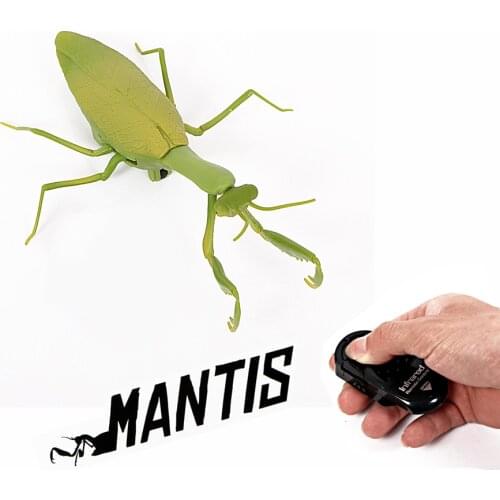 Realistic Infrared Mantis RC Prank Insect Scary Trick Toy Simulation Animal RC Insect Funny Mantis Kids Toy Gift