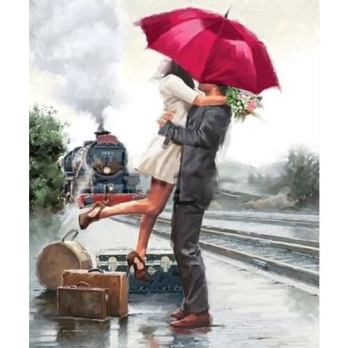 DIY diamond painting 100% full Square diamond rhinestone unwilling couples pasted paiting unfinished Gift