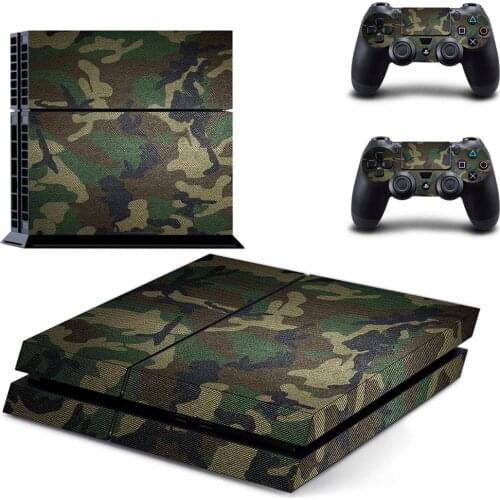 Camouflage Style PS4 Skin Sticker for Sony Playstation 4 Console & 2 Controllers Decal Vinyl Protective Skins Style 8