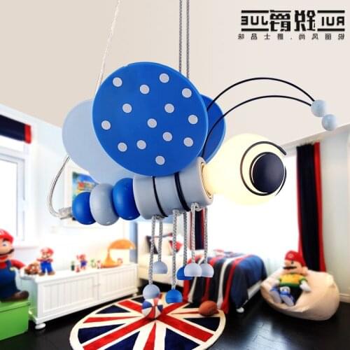 Cartoon Character Childrens Room Light Simple Pendant Lamp Led Lamp Boy Bedroom Lamp Bedside Mediterranean Lighting Bed Ing