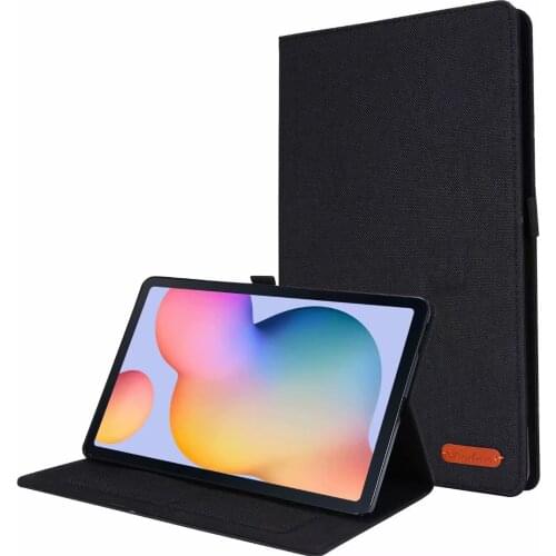Fabric Tablet Cover For Samsung Galaxy Tab S6 Lite Case 10.4" Stand Cover Funda For Galaxy S6 Lite SM P610 P615 with Card Bag