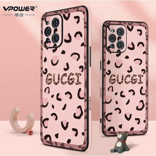 VPOWER OPPO Find X3 Case Leather texture TPU Soft Silicone Cover for OPPO Find X3 Cases Luxury Colorful Bumper FindX3 pro Fundas