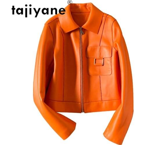 Tajiyane Genuine Leather Jacket Women 2021 Autumn Spring Woman Real Sheepskin Coat Fashion Female Clothing Mujer Chaqueta TN2818
