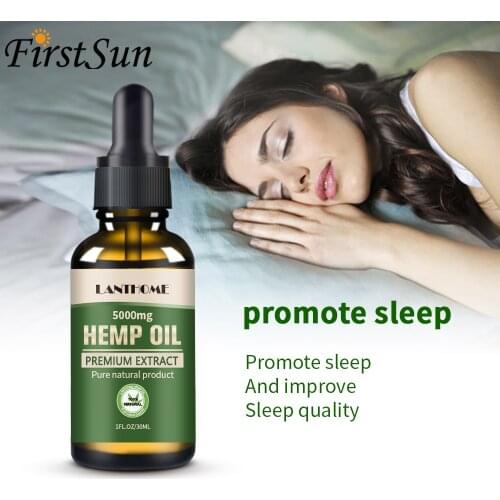 2PC 30ml 100% Natural Hemp Oil for Pain Relief Sleep Aid Anti Stress 3000/5000mg Contains Cbd Hemp Extract Drops Body Skin Care