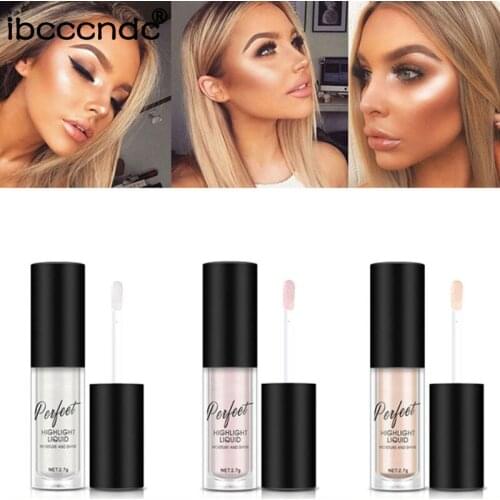3 Colors Makeup Highlighter Illuminator Contouring Makeup Face Brightener Concealer Liquid Highlighter Primer Bronzer Face Glow