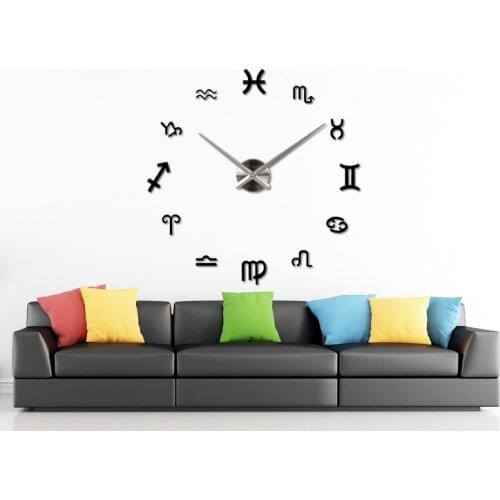 3D EVA Super Large Size Creative Diy Clock Art Clock Wall Watch Wall Clock Modern Design Digital Wall Clock