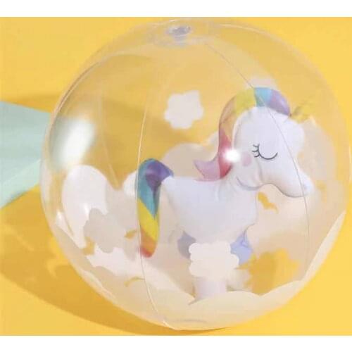3D Outdoor Toys Summer PVC Inflatable Beach Ball Unicorn Flamingo And Swimming Pool Party Supplies Childrens Beach Ball 219